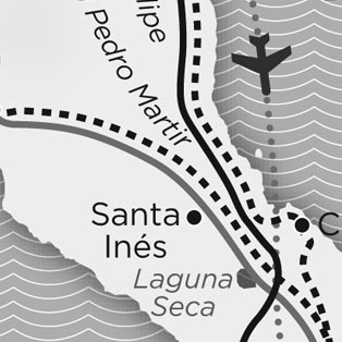 5W - Baja California Map